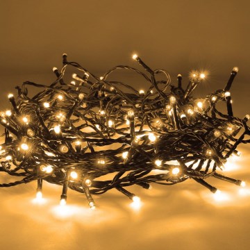 Brilagi - LED-Weihnachtslichterkette für den Außenbereich, 200 LEDs, 8 Funktionen, 23 m, IP44, warmweiß