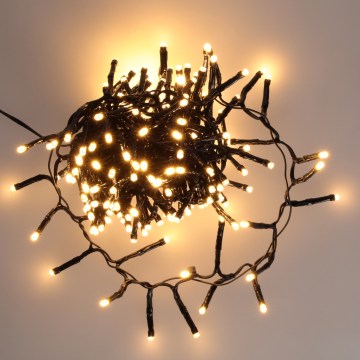 BRILAGI - LED-Weihnachtslichterkette für den Außenbereich, 200 LEDs, 9 m, IP44, warmweiß