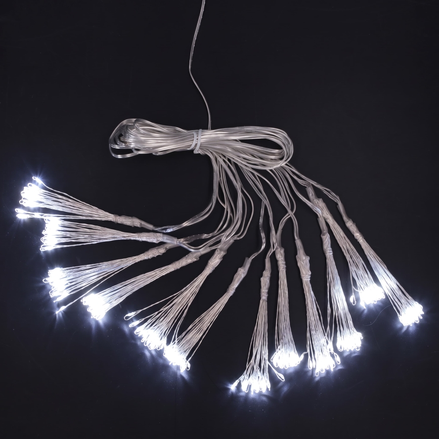 BRILAGI - LED-Weihnachtslichterkette für den Außenbereich 300xLED 7m IP44 kaltweiß Feuerwerk-Effekt