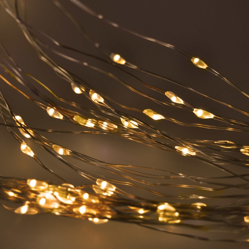 BRILAGI - LED-Weihnachtsvorhang 300xLED/8 Funktionen/3xAA/USB 1,2m warmweiß
