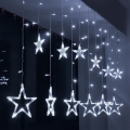 Brilagi - LED Weihnachtsvorhang 77xLED/3xAA/USB 1,8m kaltweiß