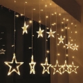 Brilagi - LED Weihnachtsvorhang für den Außenbereich 77xLED/3xAA/USB 1,8m IP44 warmweiß