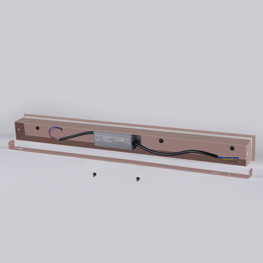 Brilagi - LED Außenwandleuchte LINEAR LED/8W/230V 3000K IP65 30 cm braun CRI 90