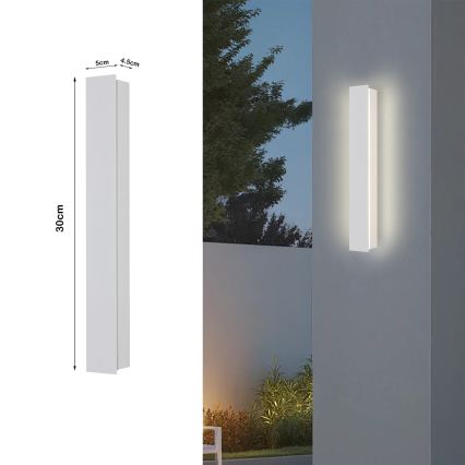Brilagi - LED-Außenwandleuchte LINEAR LED/8W/230V 3000K IP65 30 cm weiß CRI 90