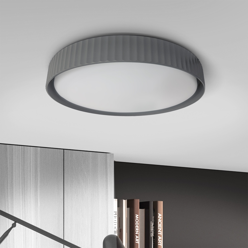 Brilagi - LED-dimmbare Deckenleuchte LUCIA LED/48W/2300V 3000-6500K Ø 41 cm grau + Fernbedienung