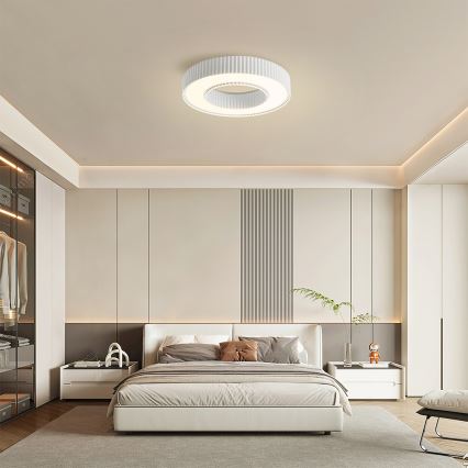 Brilagi - Dimmbare LED-Deckenleuchte LUMIX LED/48W/230V 3000-6000K weiß Ø 50 cm + Fernbedienung