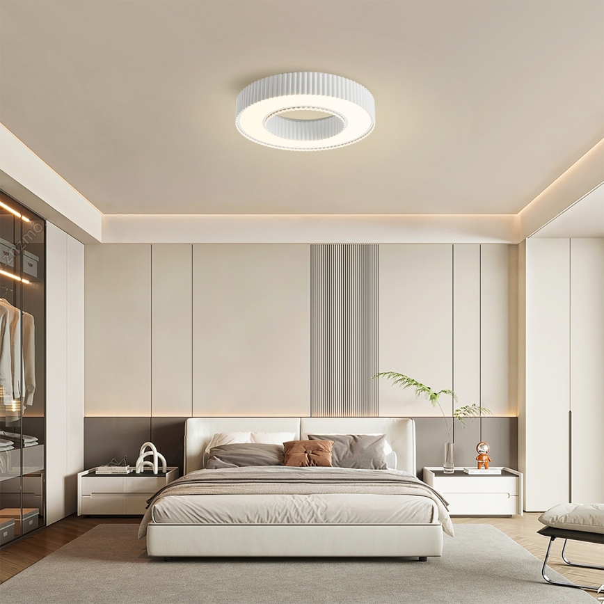 Brilagi - Dimmbare LED-Deckenleuchte LUMIX LED/48W/230V 3000-6000K weiß Ø 50 cm + Fernbedienung