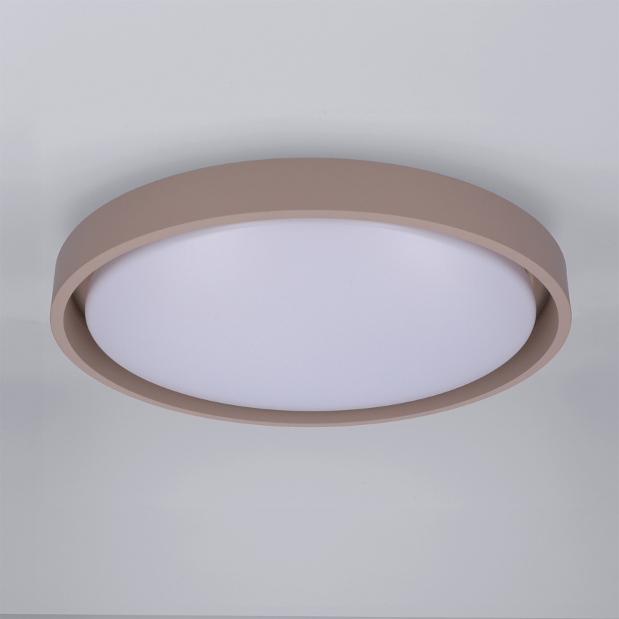 Brilagi - MATTEO dimmbare LED-Deckenleuchte LED/48W/230V 3000–6500K Ø 41 cm taupe + Fernbedienung