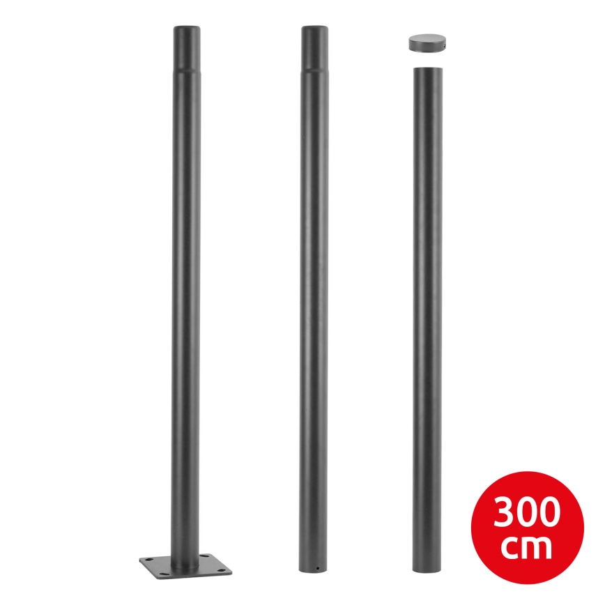 Brilagi - Metallmast für Außenbeleuchtung URBAN 3 m Mast d 58 matt anthrazit