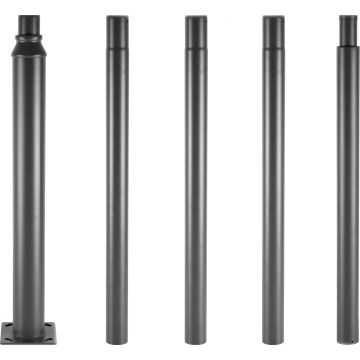 Brilagi - Metallrohr für Außenleuchtenmast URBAN, 5 m, Mast Ø 58 mm, Anthrazit