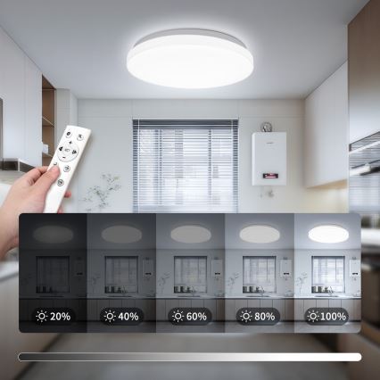 Brilagi - LED-dimmbare Deckenleuchte MILKY WAY LED/24W/230V 3000-6500K Ø 38 cm + Fernbedienung