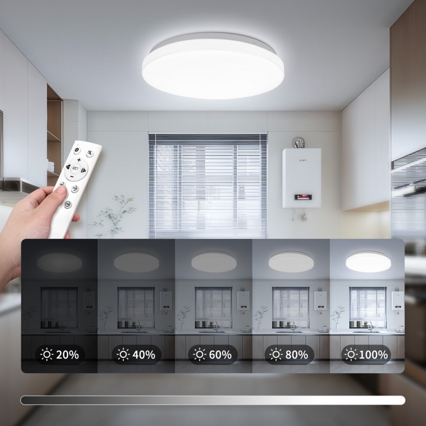 Brilagi - LED-dimmbare Deckenleuchte MILKY WAY LED/24W/230V 3000-6500K Ø 38 cm + Fernbedienung