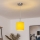 Brilagi - NUBILA LED-Pendelleuchte mit Kabel, 1x E27/60W/230V, Ø 14 cm, gelb