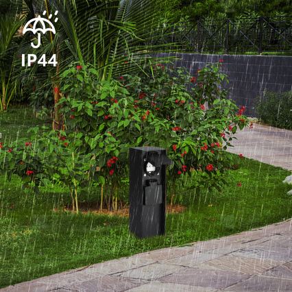 Brilagi - Outdoor-Steckdosensäule PILLAR 2Z SCHUKO 230V IP44 schwarz