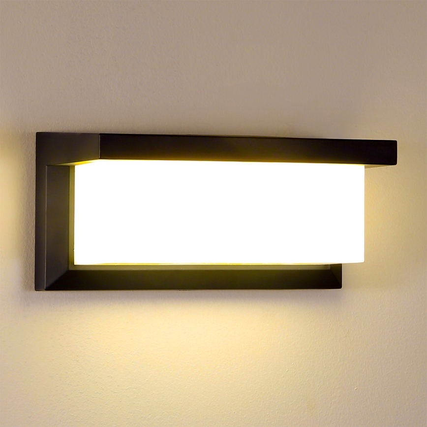 Brilagi - Outdoor-Wandleuchte BRICKY 1xE27/60W/230V schwarz IP54