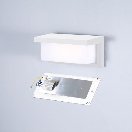Brilagi - Outdoor-Wandleuchte BRICKY 1xE27/60W/230V weiß IP54