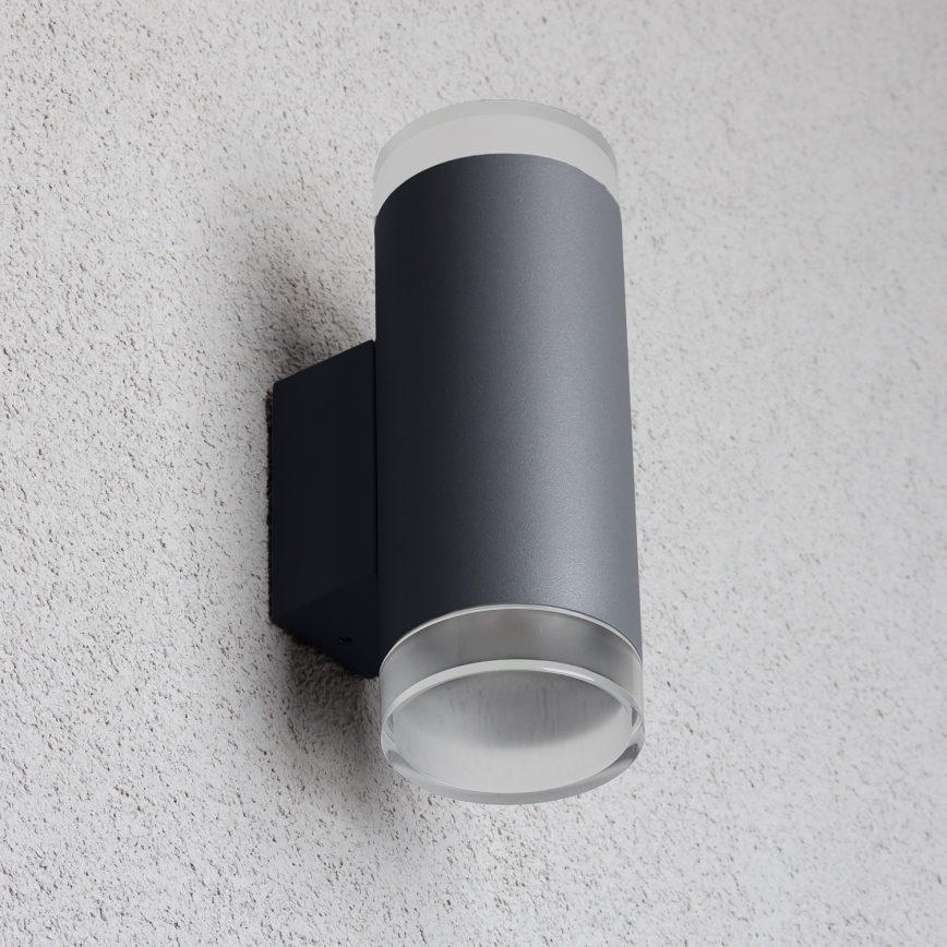 Brilagi - Outdoor-Wandleuchte MATERA 2xGU10/30W/230V anthrazit IP54