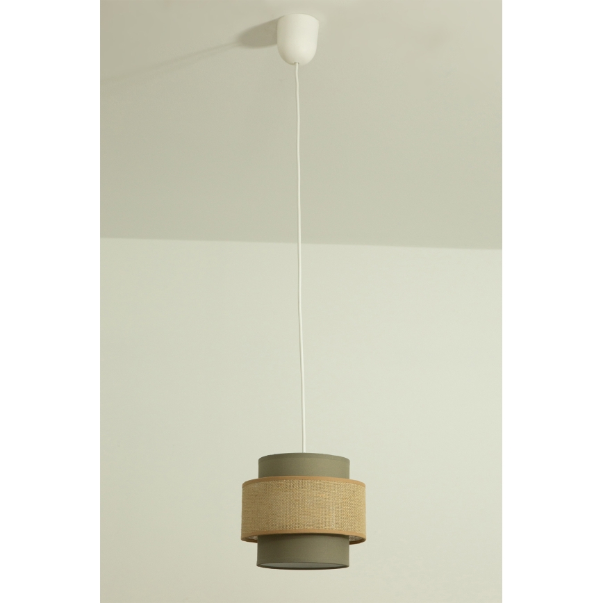 Brilagi - Pendelleuchte am Kabel RESNA 1xE27/60W/230V Ø 20 cm braun/beige