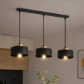 Brilagi - Pendelleuchte am Kabel SPRING 3xE27/60W/230V schwarz/gold