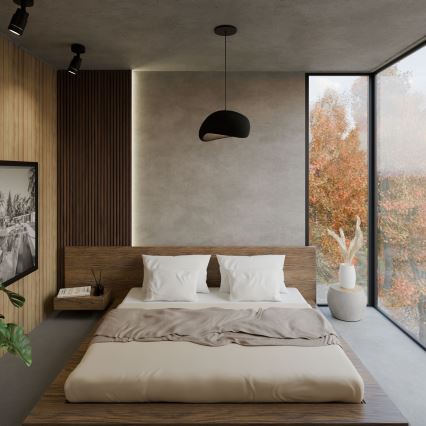 Brilagi - Pendelleuchte am Kabel WABI SABI 1xE27/40W/230V Ø 35 cm schwarz