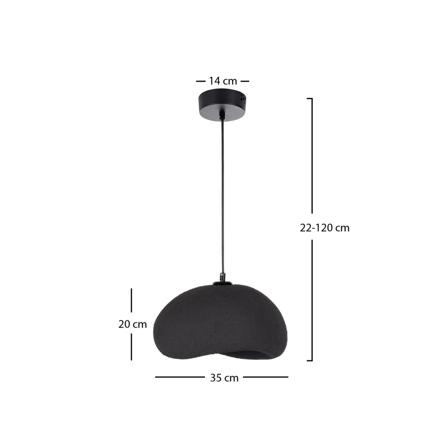 Brilagi - Pendelleuchte am Kabel WABI SABI 1xE27/40W/230V Ø 35 cm schwarz