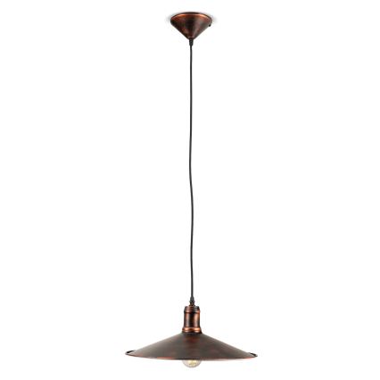 BRILAGI - Pendelleuchte an Drahtseil FORGE 1xE27/60W/230V Ø 36 cm, braun