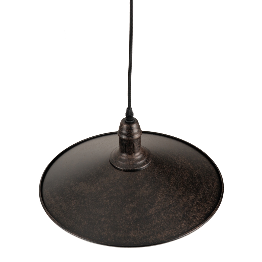 BRILAGI - Pendelleuchte an Drahtseil FORGE 1xE27/60W/230V Ø 36 cm, braun