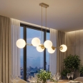 Brilagi - Pendelleuchte an Kabel 6xE27/60W/230V beige/gold