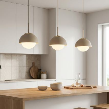 Brilagi - Pendelleuchte an Kabel COSMO 1xE27/60W/230V Ø 18 cm beige/gold
