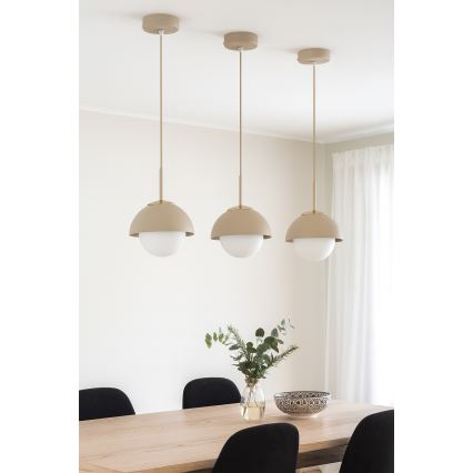 Brilagi - Pendelleuchte an Kabel COSMO 1xE27/60W/230V Ø 18 cm beige/gold