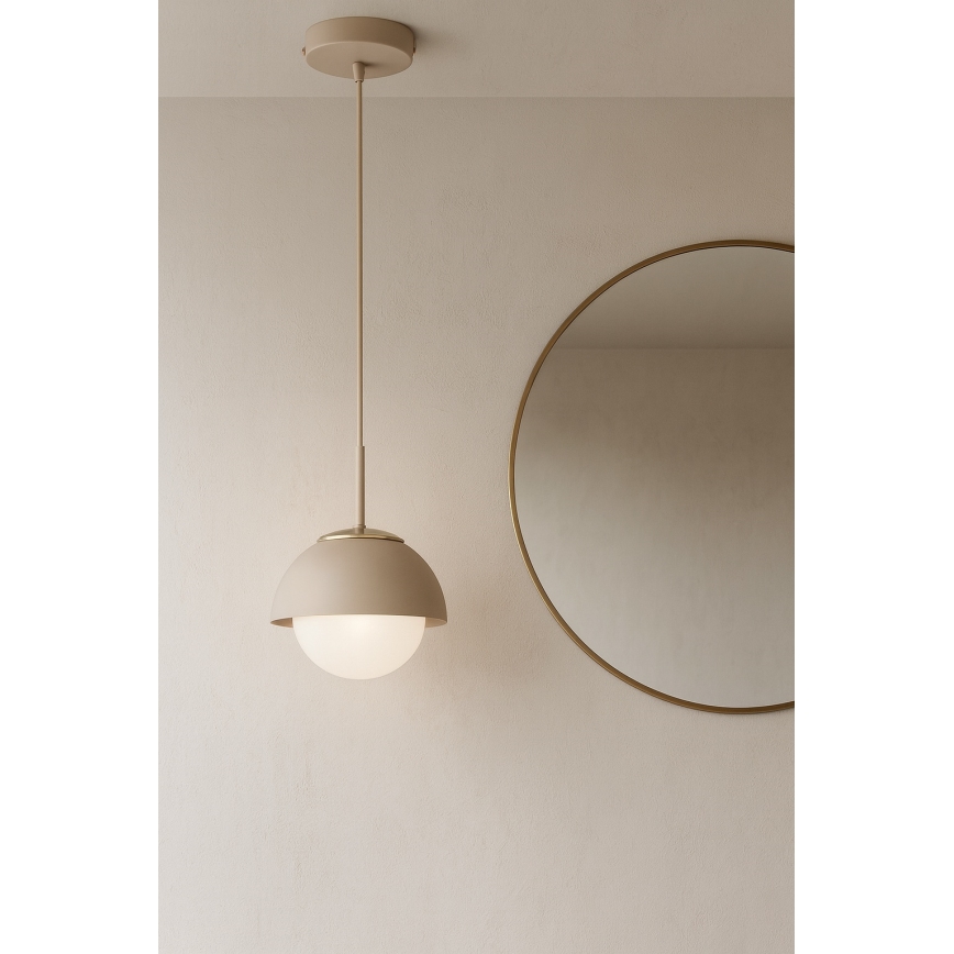 Brilagi - Pendelleuchte an Kabel COSMO 1xE27/60W/230V Ø 18 cm beige/gold