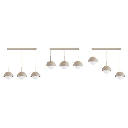 BRILAGI - Pendelleuchte an Kabel COSMO 3xE27/60W/230V beige/gold