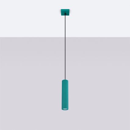 Brilagi - Pendelleuchte an Kabel CRESTO 1xGU10/10W/230V türkis