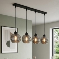 BRILAGI - Pendelleuchte an Kabel DIOR 4xE27/60W/230V schwarz/rauchgrau