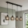 Brilagi - Pendelleuchte an Kabel DIOR 4xE27/60W/230V schwarz/rauchgrau
