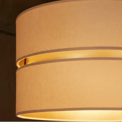 Brilagi - Pendelleuchte an Kabel DUO-DUO 1xE27/60W/230V Ø 40 cm beige/gold