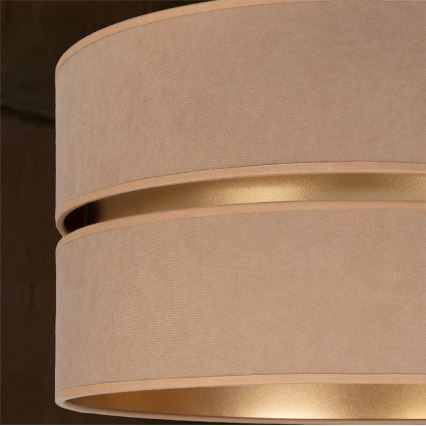 Brilagi - Pendelleuchte an Kabel DUO-DUO 1xE27/60W/230V Ø 40 cm beige/gold