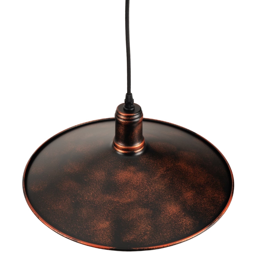 BRILAGI - Pendelleuchte an Kabel FORGE 1xE27/60W/230V Ø 36 cm Patina/Kupfer