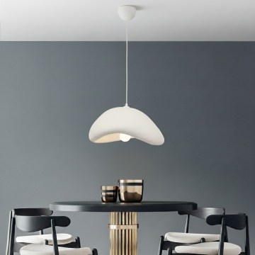 Brilagi - Pendelleuchte an Kabel LUNA 1xE27/40W/230V Ø 42 cm weiß