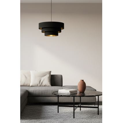 Brilagi - Pendelleuchte an Kabel LUNETA 1x E27/60W/230V, Ø 40 cm, schwarz/gold