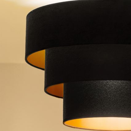 Brilagi - Pendelleuchte an Kabel LUNETA 1x E27/60W/230V, Ø 40 cm, schwarz/gold