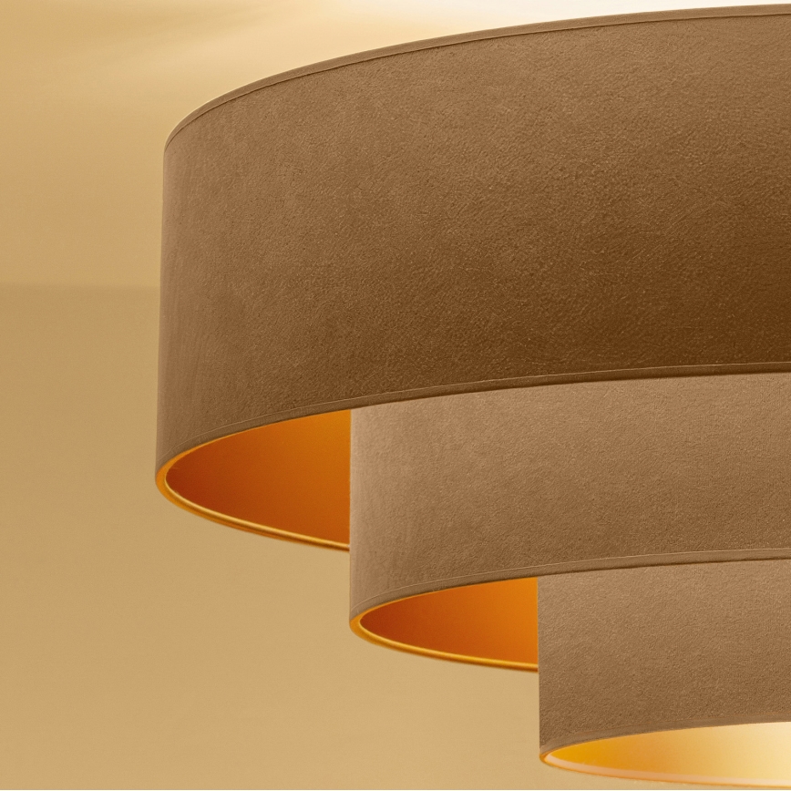 Brilagi - Pendelleuchte an Kabel LUNETA 3xE27/60W/230V Ø 80 cm beige/gold