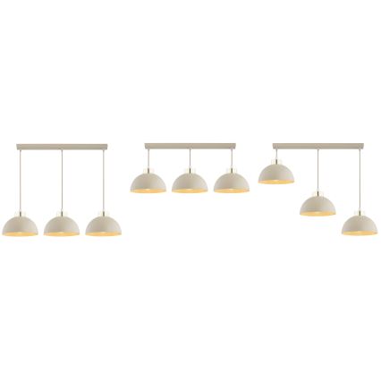 Brilagi - Pendelleuchte an Kabel MOON 3xE27/60W/230V beige/gold