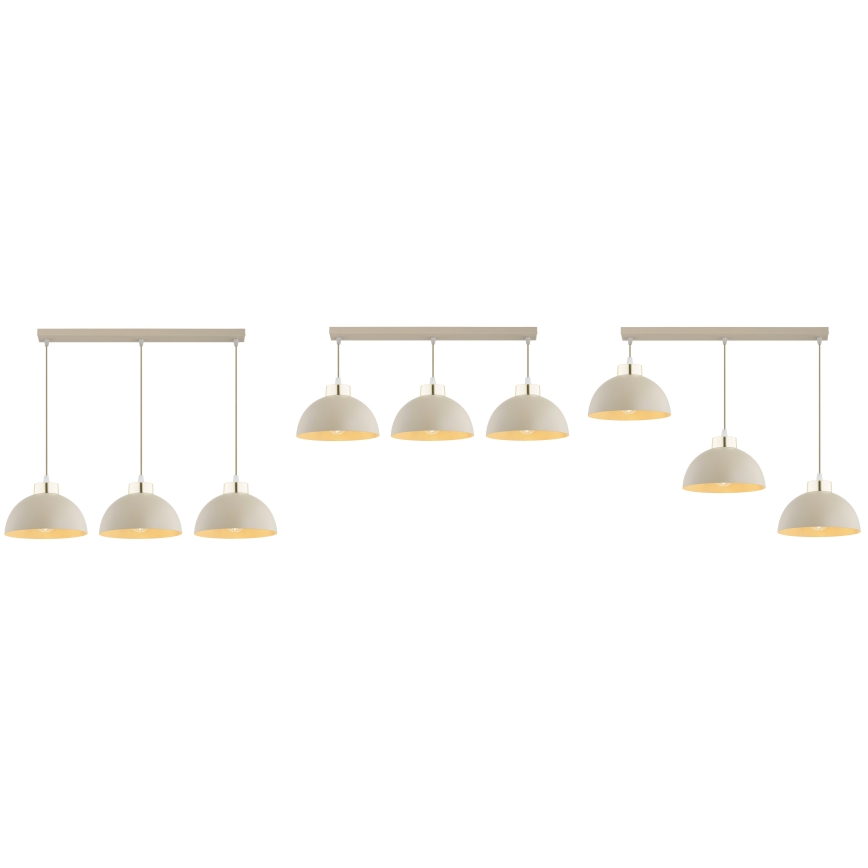Brilagi - Pendelleuchte an Kabel MOON 3xE27/60W/230V beige/gold