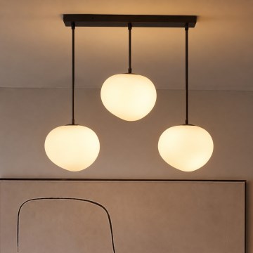 BRILAGI - Pendelleuchte an Kabel PEBBLES 3xE27/40W/230V schwarz