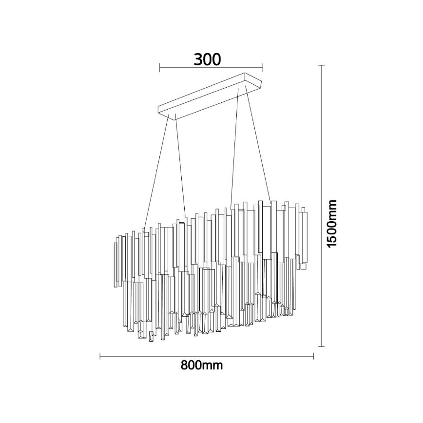 Brilagi - Pendelleuchte an Kabel PLAZA 10xE14/40W/230V