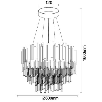 Brilagi - Pendelleuchte an Kabel PLAZA 9xE14/40W/230V