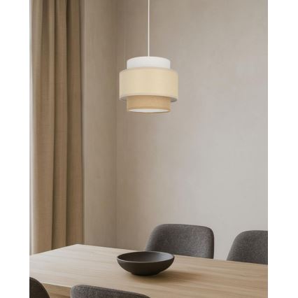 Brilagi - Pendelleuchte an Kabel RESNA 1xE27/60W/230V Ø 20 cm creme/beige