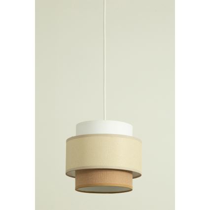 Brilagi - Pendelleuchte an Kabel RESNA 1xE27/60W/230V Ø 20 cm creme/beige