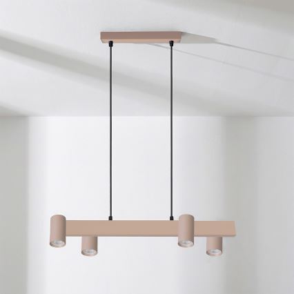 Brilagi - Pendelleuchte an Kabel SELE 4xGU10/30W/230V beige